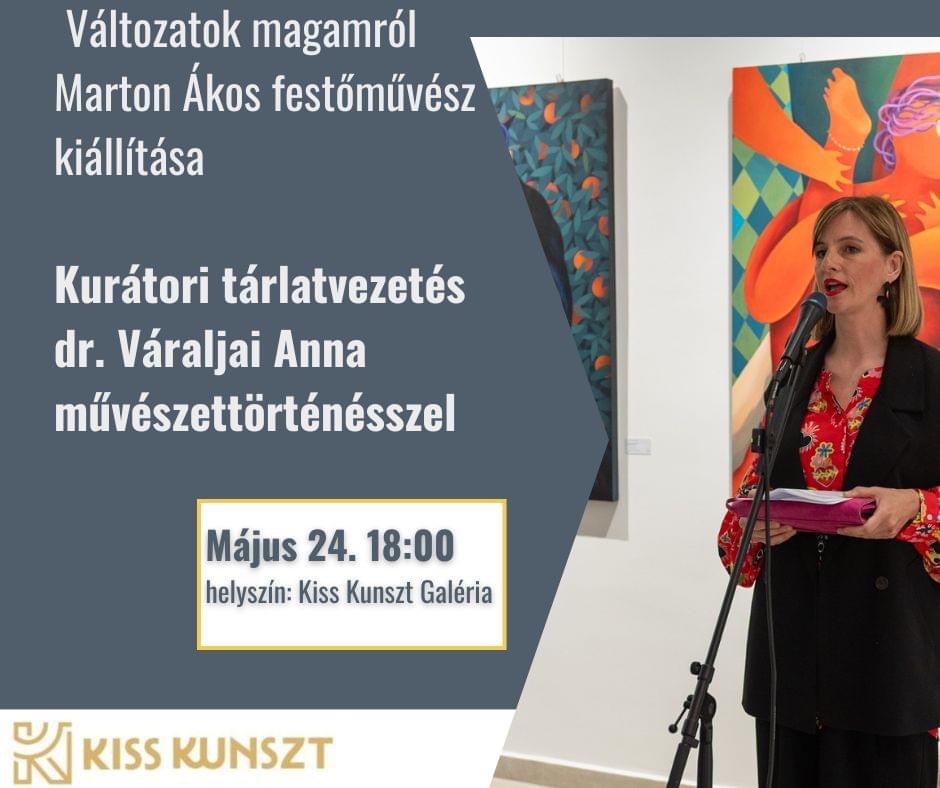 Kurátori tárlatvezetés Marton Ákos “Változatok magamról” című kiállításon