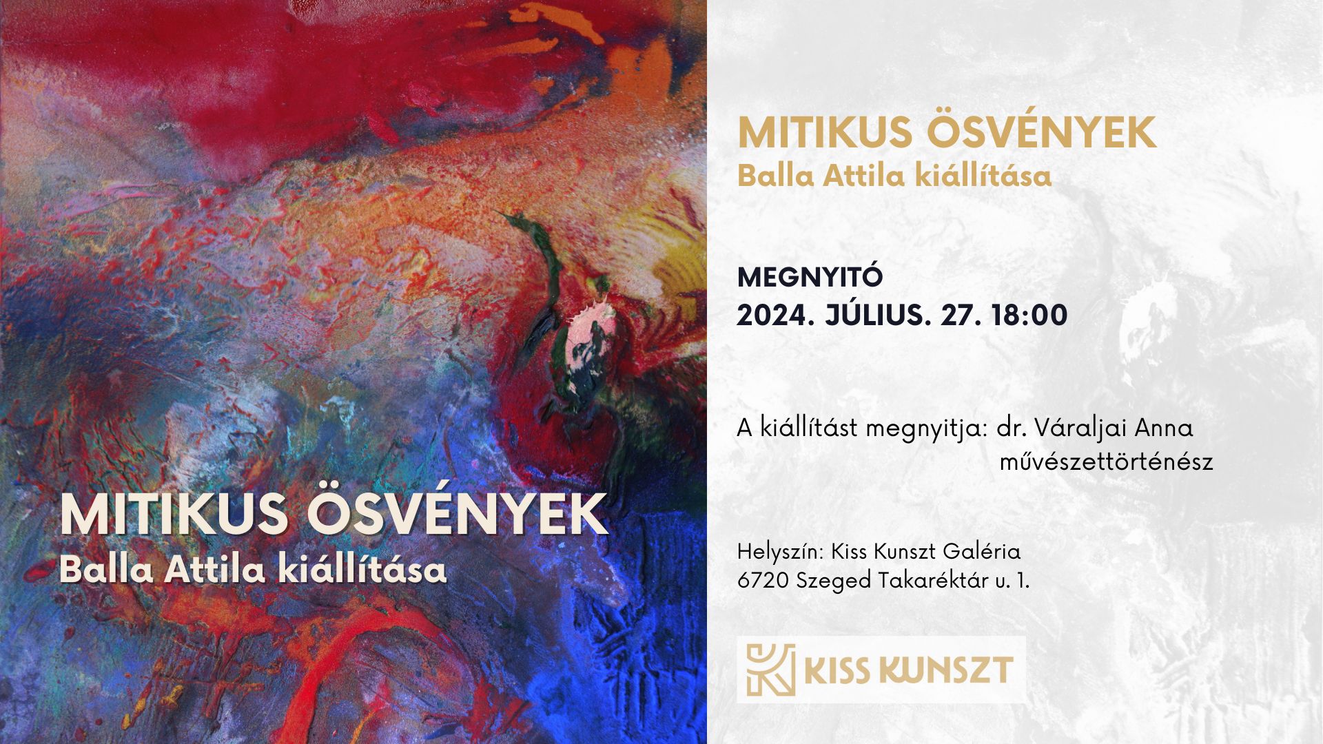 MITIKUS ÖSVÉNYEK Balla Attila festőművész kiállítása
