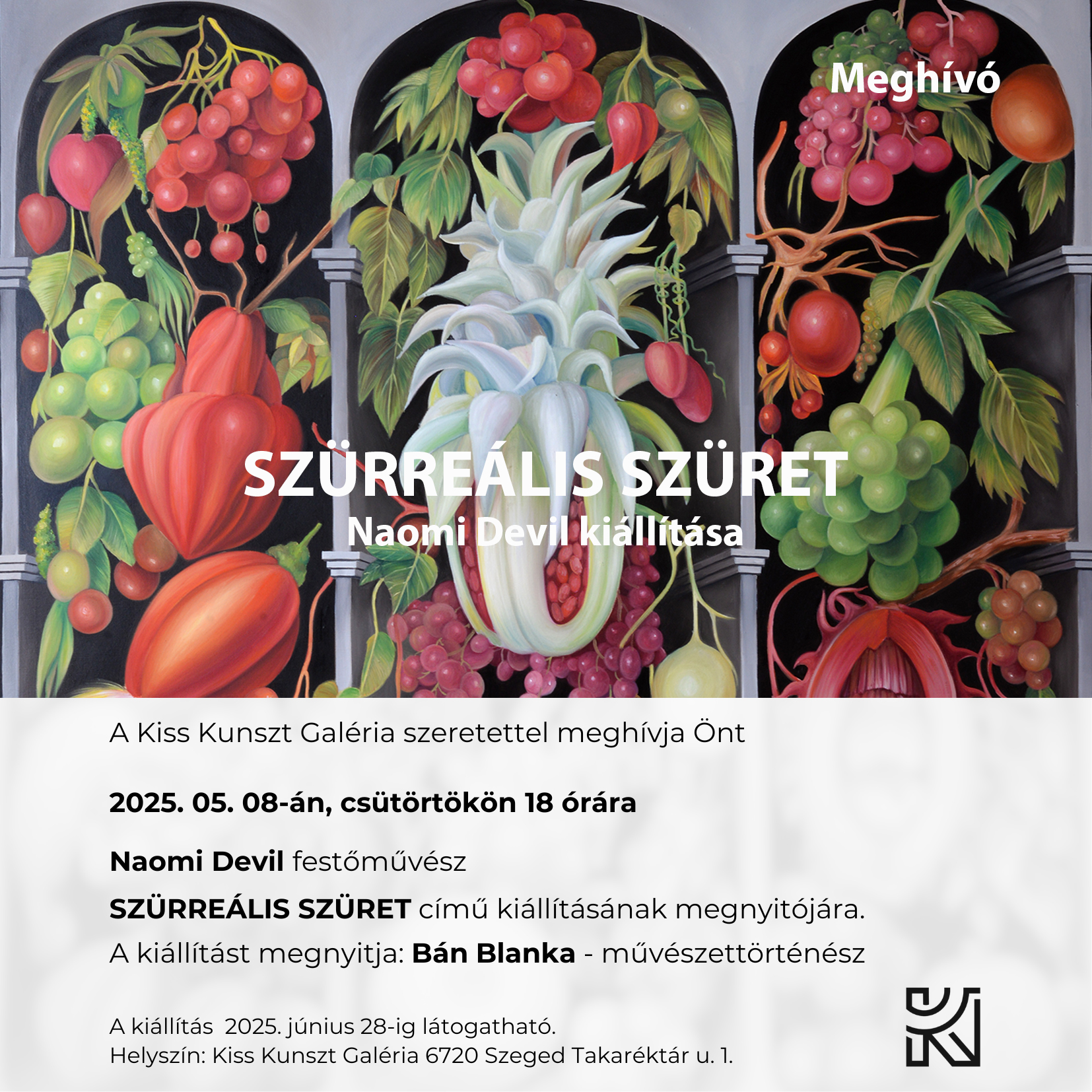 Szürreális szüret. Naomi Devil egyéni kiállítása