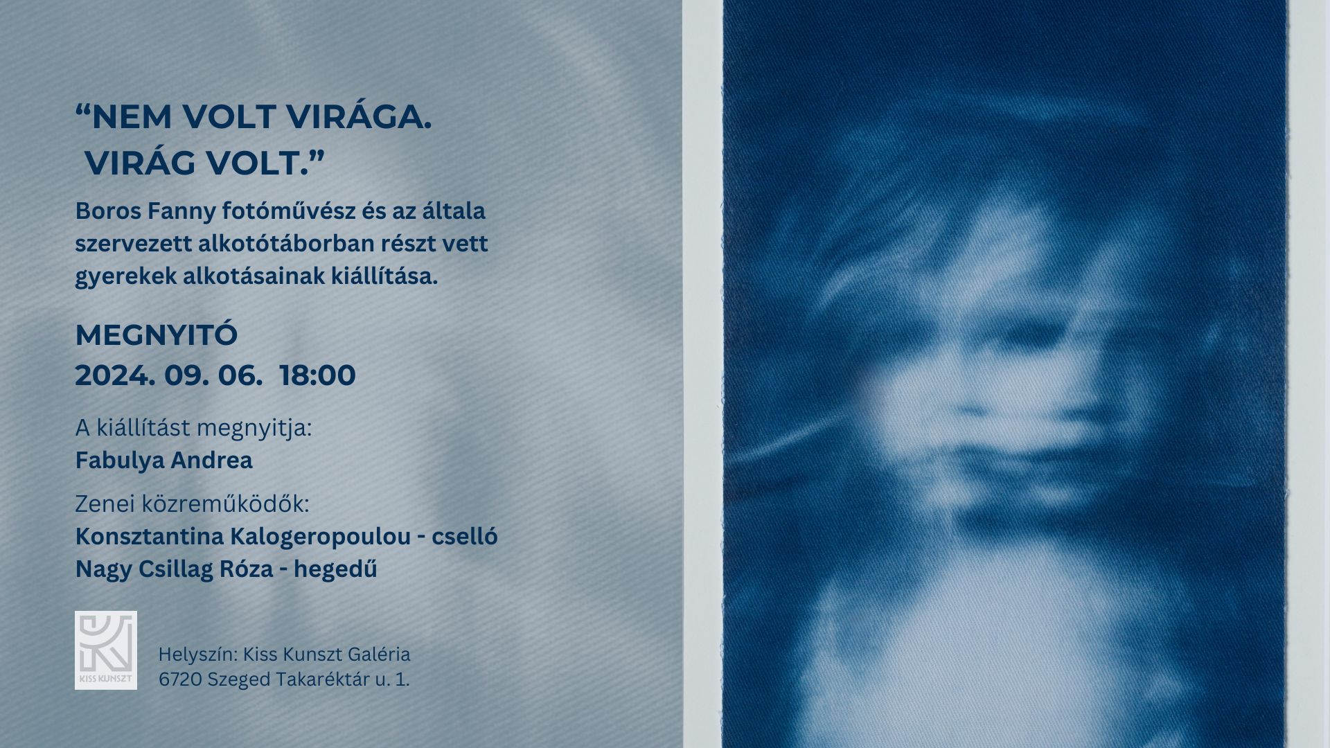 "Nem volt virága. Virág volt." című fotókiállítás megnyitója